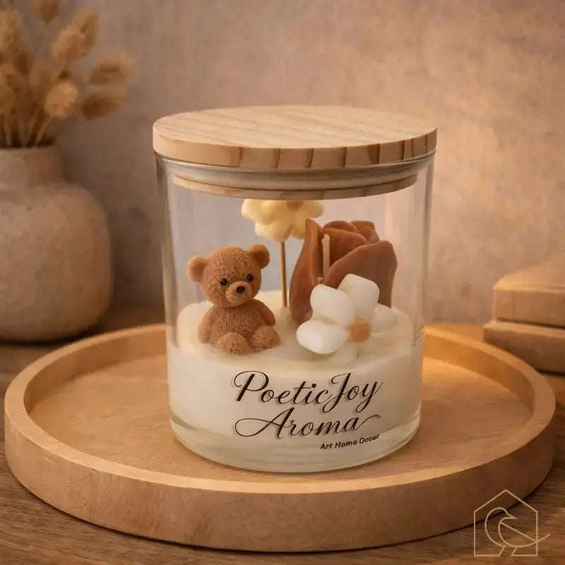 Bärenkerze im Glas - liebevolles Design & dekorative Geschenkkerze - Heimecke.eu