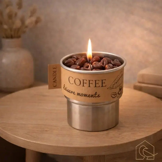 Kaffeekerze im Glas – warmer Kaffeeduft für gemütliche Wohnmomente - Heimecke.eu