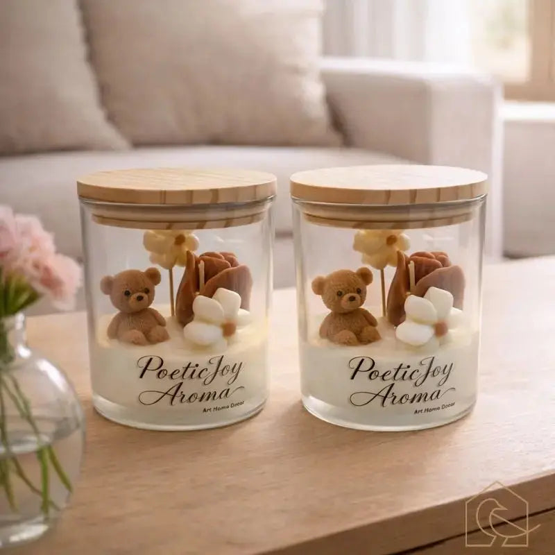 Bärenkerze im Glas - liebevolles Design & dekorative Geschenkkerze - Heimecke.eu