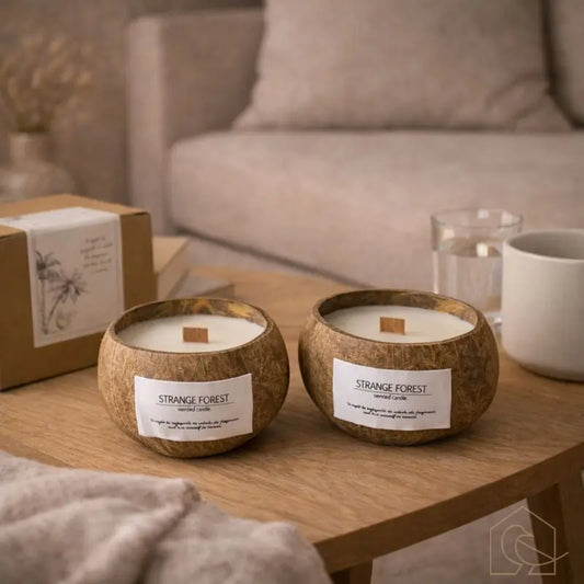 Duftkerze in Kokosnussschale – handgefertigt & nachhaltig - Heimecke.eu