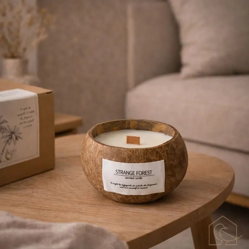 Duftkerze in Kokosnussschale – handgefertigt & nachhaltig - Heimecke.eu