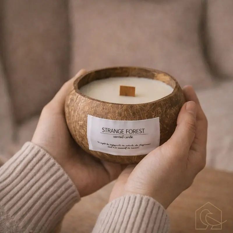 Duftkerze in Kokosnussschale – handgefertigt & nachhaltig - Heimecke.eu